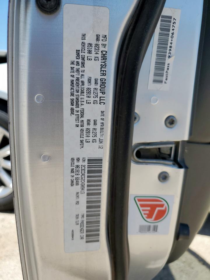 2012 Chrysler 300 Limited VIN: 2C3CCACG2CH309413 Lot: 63610015