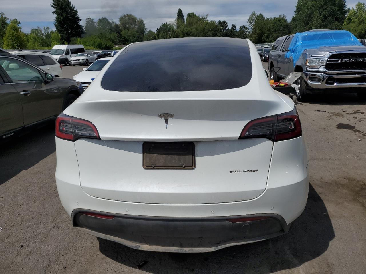 2022 Tesla Model Y VIN: 7SAYGDEE6NF545254 Lot: 63597435