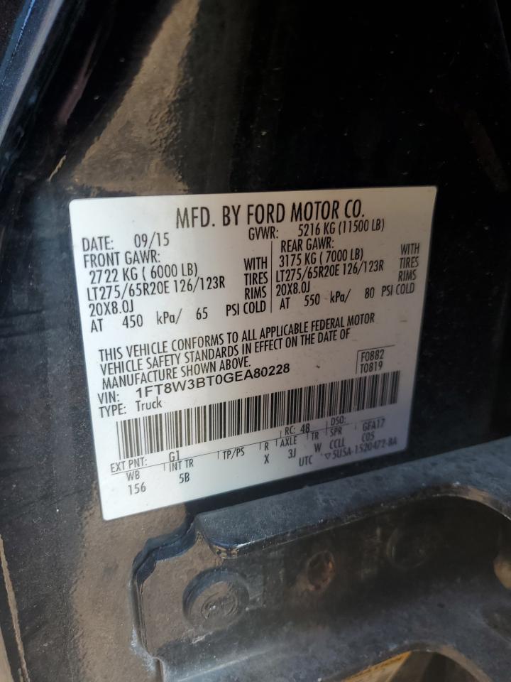 2016 Ford F350 Super Duty VIN: 1FT8W3BT0GEA80228 Lot: 64212765