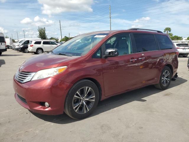2015 TOYOTA SIENNA XLE   for sale at Copart FL - MIAMI CENTRAL