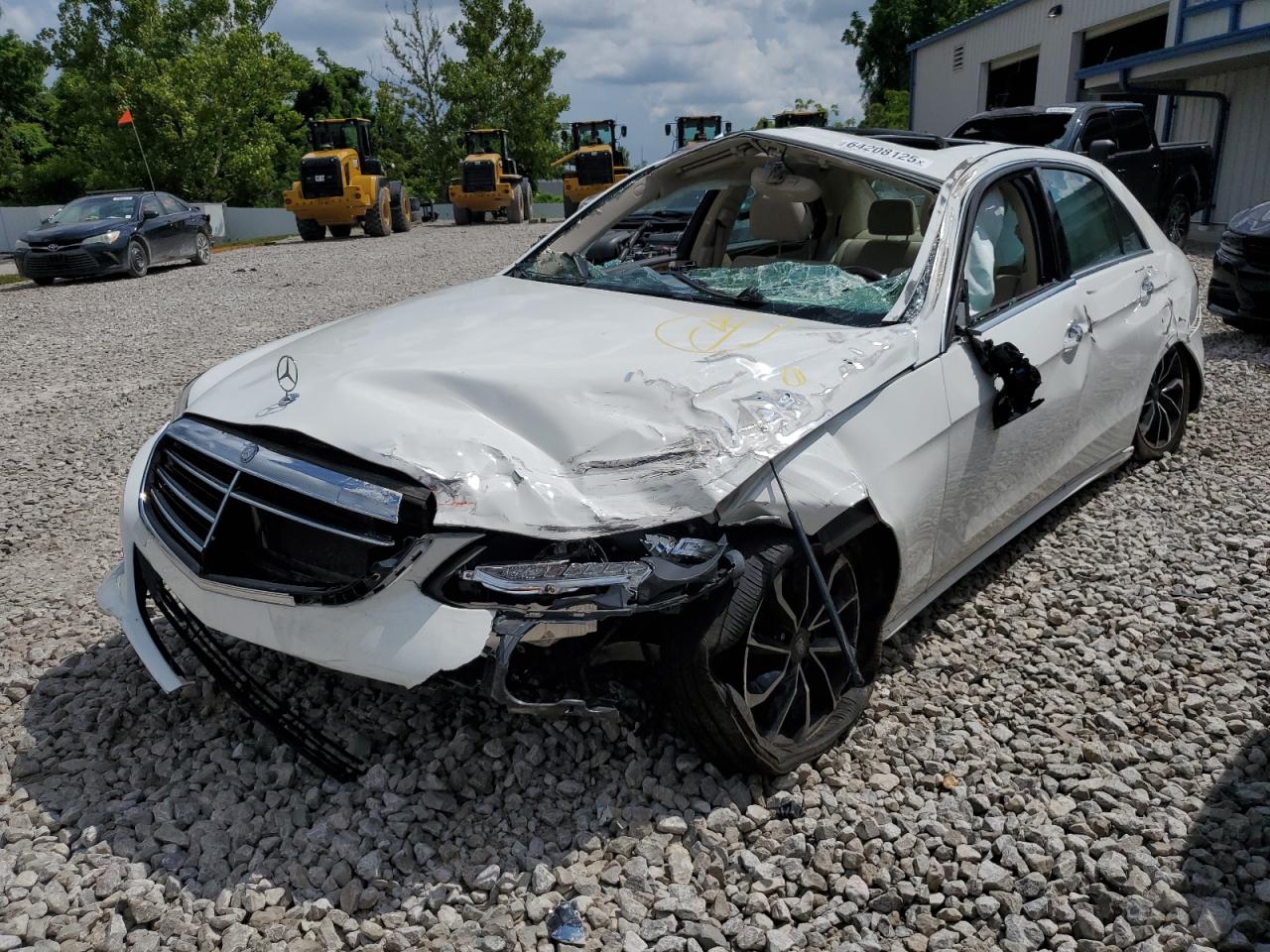 2014 Mercedes-Benz E 350 4Matic white sedan gas WDDHF8JB2EB026780 photo #1