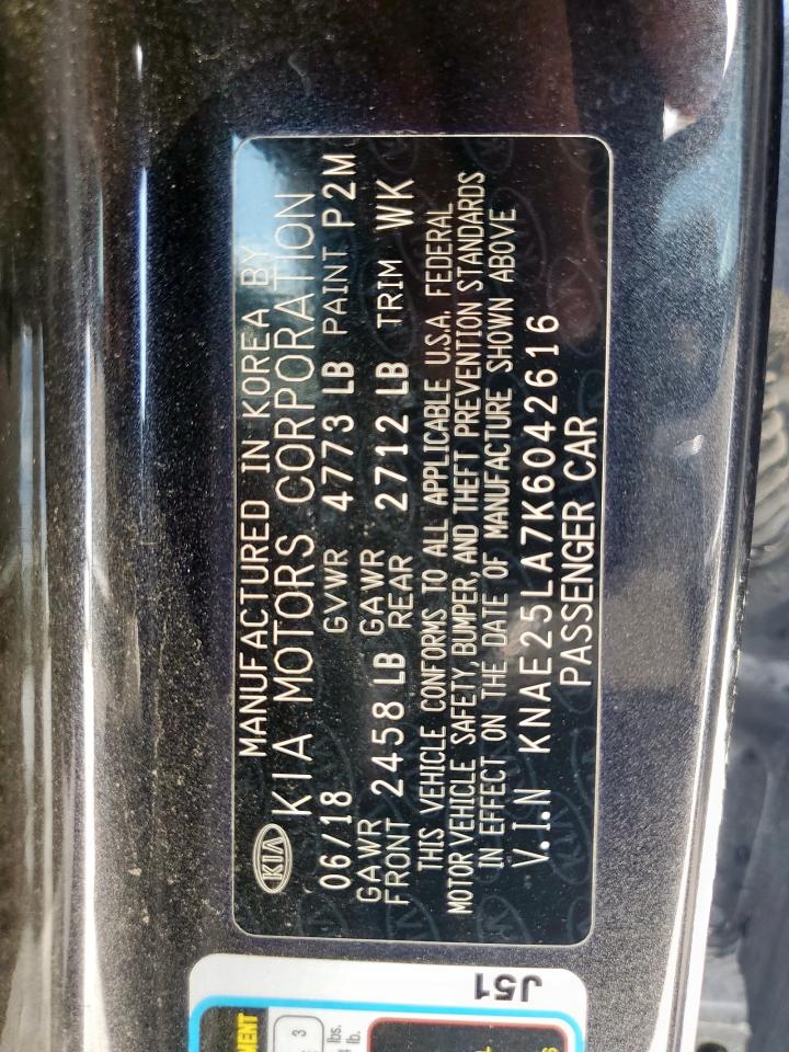 2019 Kia Stinger Premium VIN: KNAE25LA7K6042616 Lot: 63764855