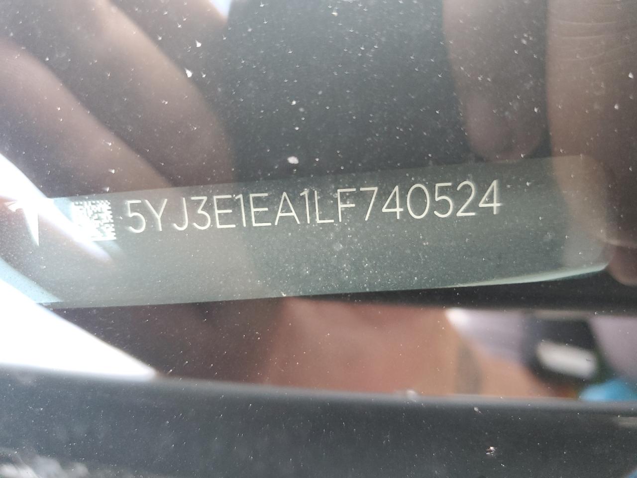 2020 Tesla Model 3 VIN: 5YJ3E1EA1LF740524 Lot: 65169245