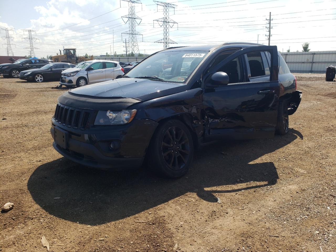 2012 Jeep Compass Latitude black null gas 1C4NJDEB8CD676438 photo #1