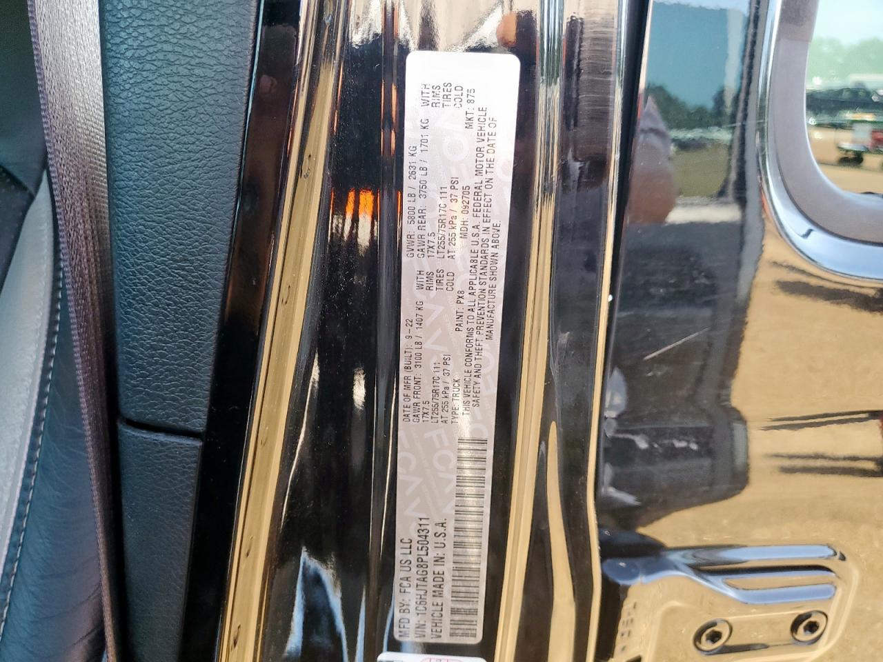 2023 Jeep Gladiator Sport VIN: 1C6HJTAG8PL504311 Lot: 63702425