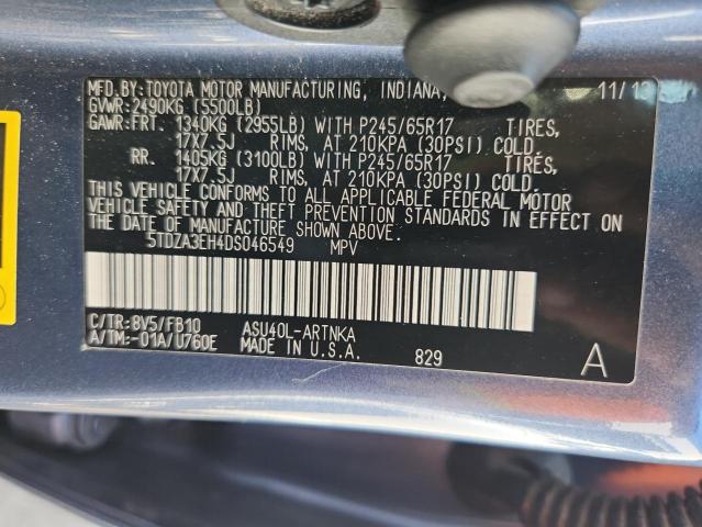 2013 TOYOTA HIGHLANDER BASE  
