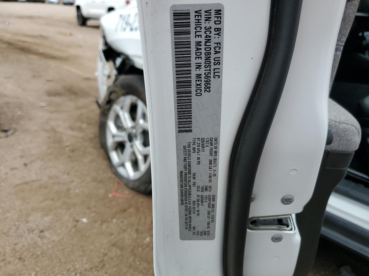 2025 Jeep Compass Latitude VIN: 3C4NJDBN0ST569682 Lot: 65995645