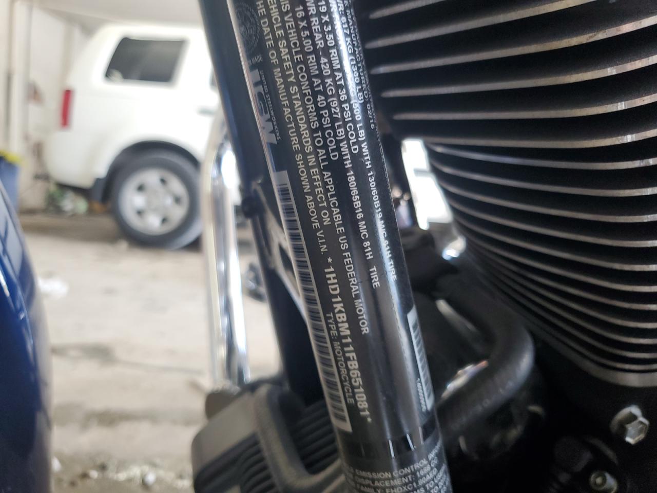 2015 Harley-Davidson Flhx Street Glide VIN: 1HD1KBM11FB651081 Lot: 64607655