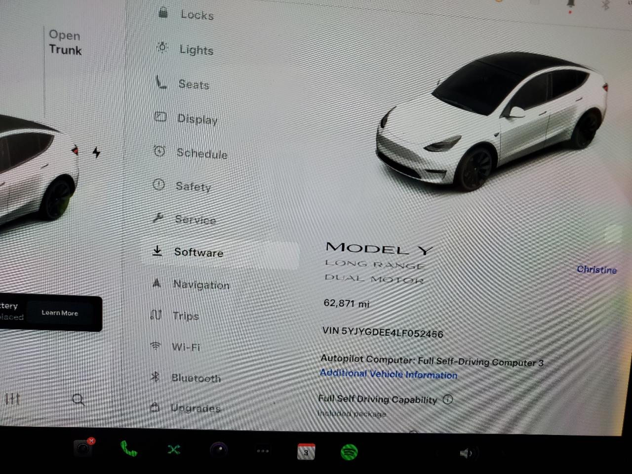 2020 Tesla Model Y VIN: 5YJYGDEE4LF052456 Lot: 63251145
