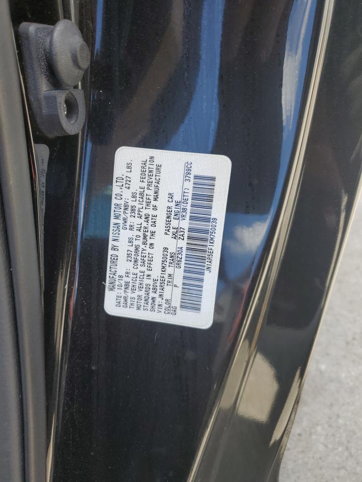 2019 Nissan Gt-R Pure VIN: JN1AR5EF1KM750039 Lot: 63187675