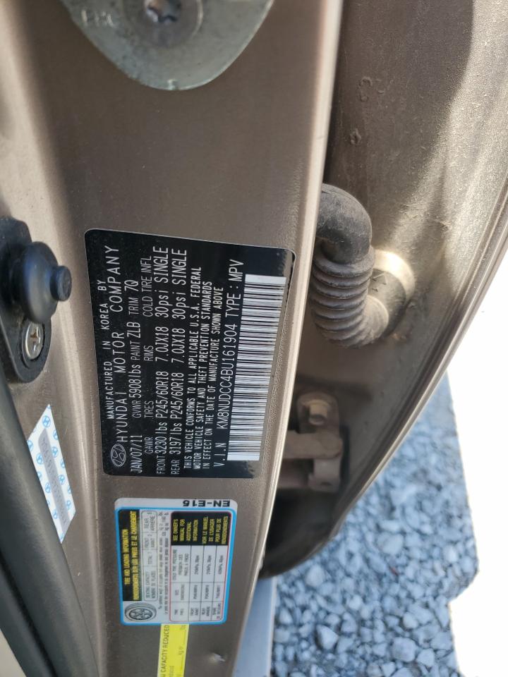 2011 Hyundai Veracruz Gls VIN: KM8NUDCC4BU161904 Lot: 66011615