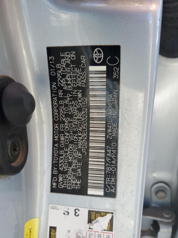 2013 Toyota Prius V VIN: JTDZN3EU5D3232152 Lot: 65081295