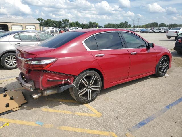  HONDA ACCORD 2016 Czerwony
