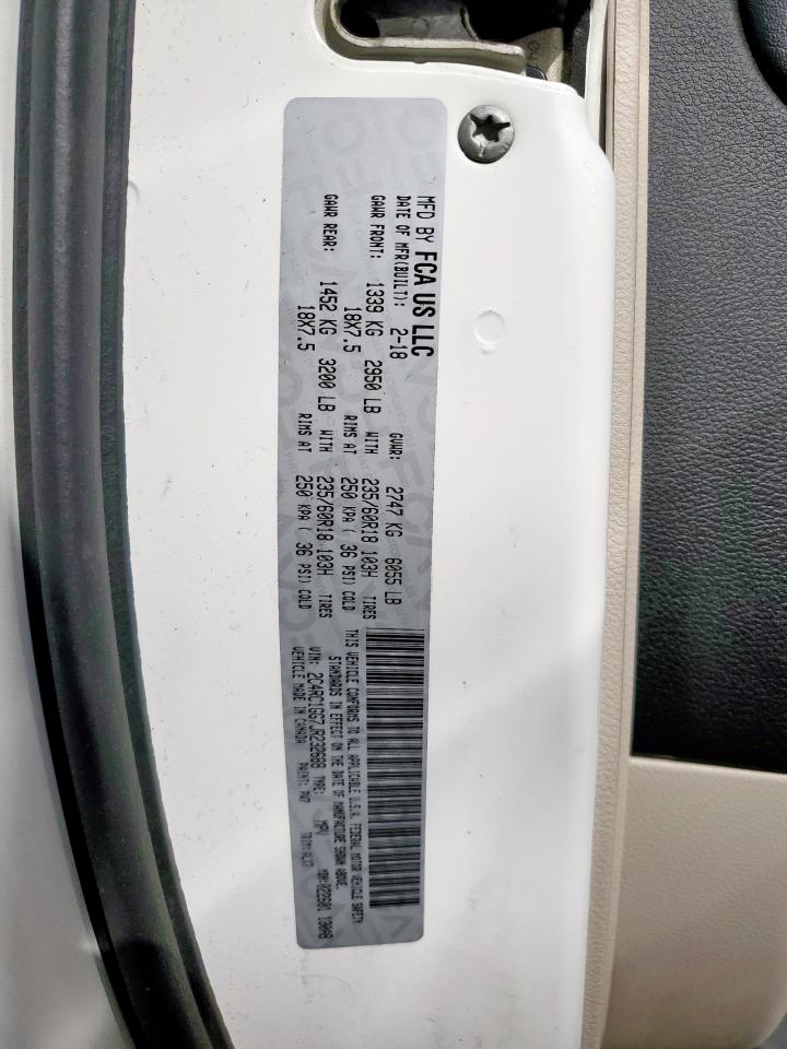 2018 Chrysler Pacifica Limited VIN: 2C4RC1GG7JR232688 Lot: 64684495