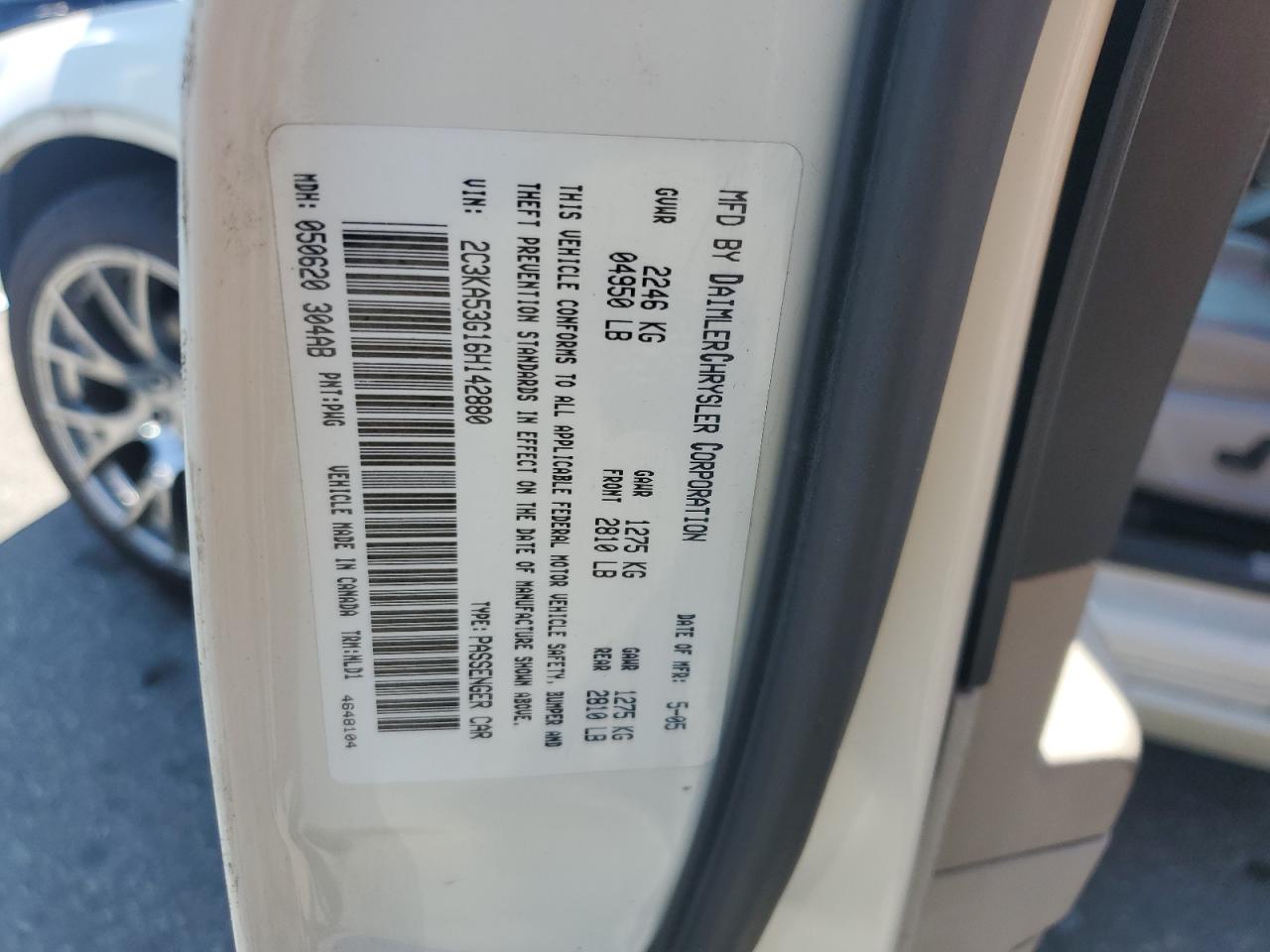 2006 Chrysler 300 Touring VIN: 2C3KA53G16H142880 Lot: 61335575