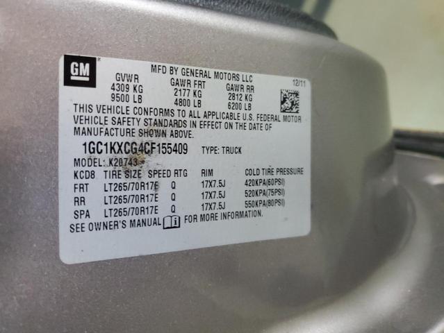 2012 CHEVROLET SILVERADO K2500 HEAVY DUTY LT