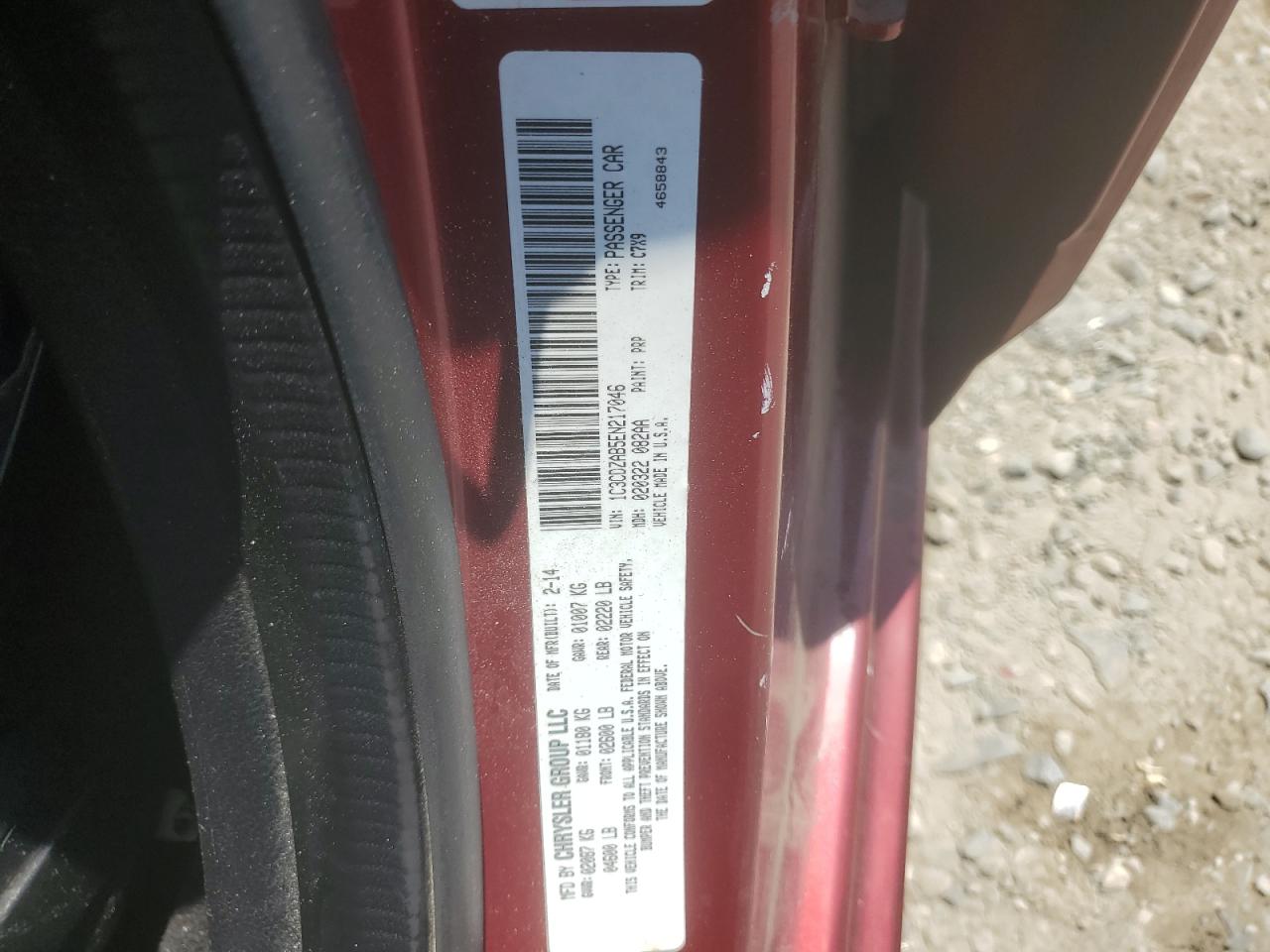 2014 Dodge Avenger Se VIN: 1C3CDZAB5EN217046 Lot: 64424465