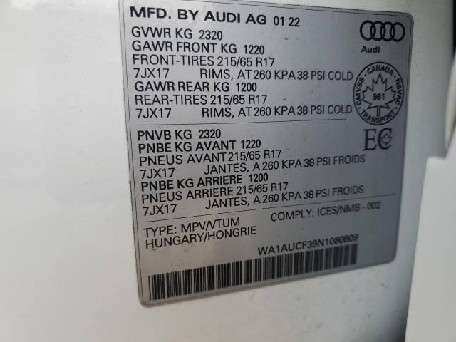2022 AUDI Q3 PREMIUM 40  