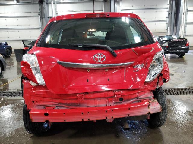  TOYOTA YARIS 2012 Czerwony