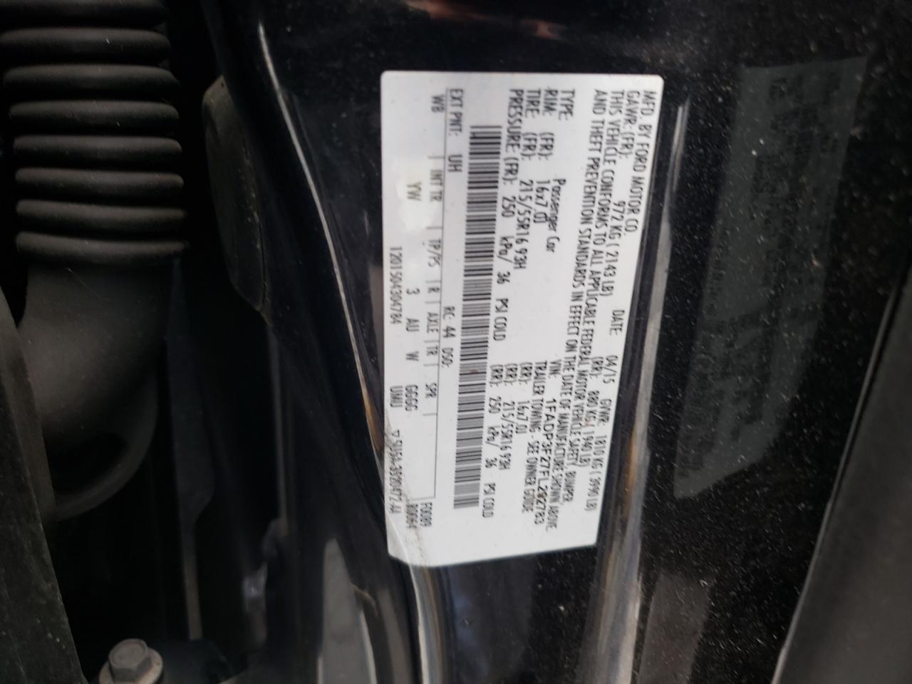 2015 Ford Focus Se VIN: 1FADP3F27FL292783 Lot: 63639245