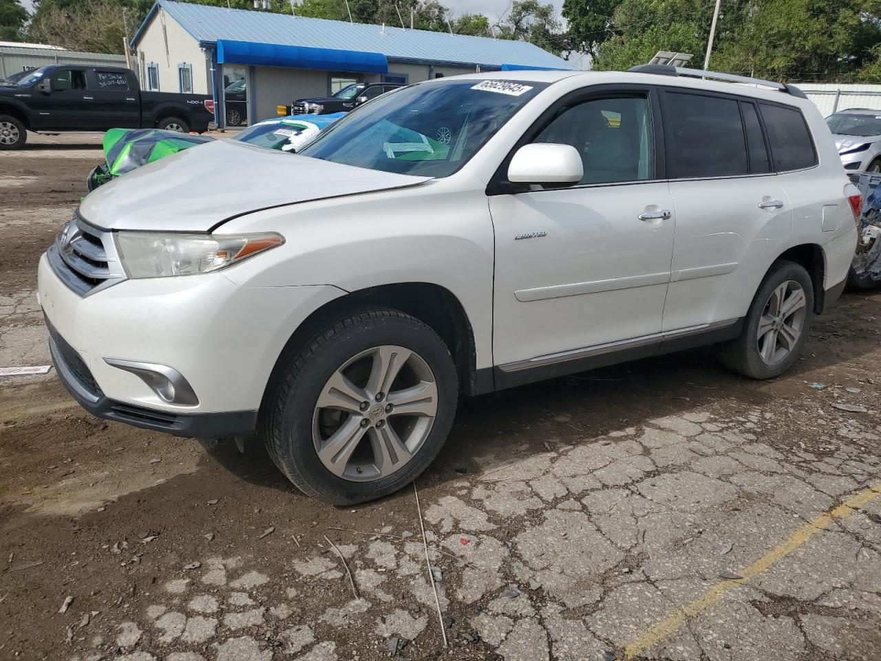 2012 Toyota Highlander Limited white null gas 5TDDK3EH3CS157261 photo #1