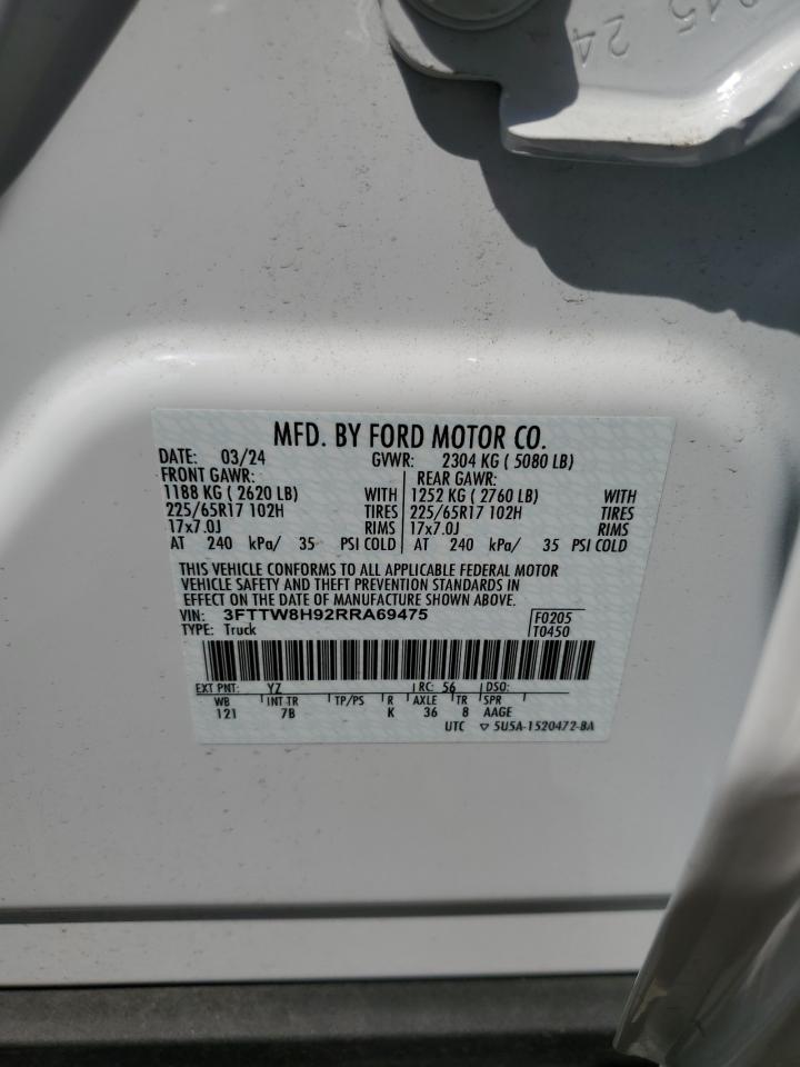 3fttw8h92rra69475 3FTTW8H92RRA69475 2024 Ford Maverick Xlt