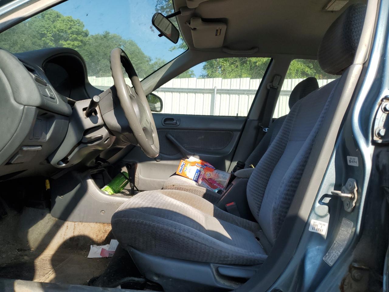 2000 Honda Civic Base VIN: 2HGEJ6614YH579363 Lot: 66605625