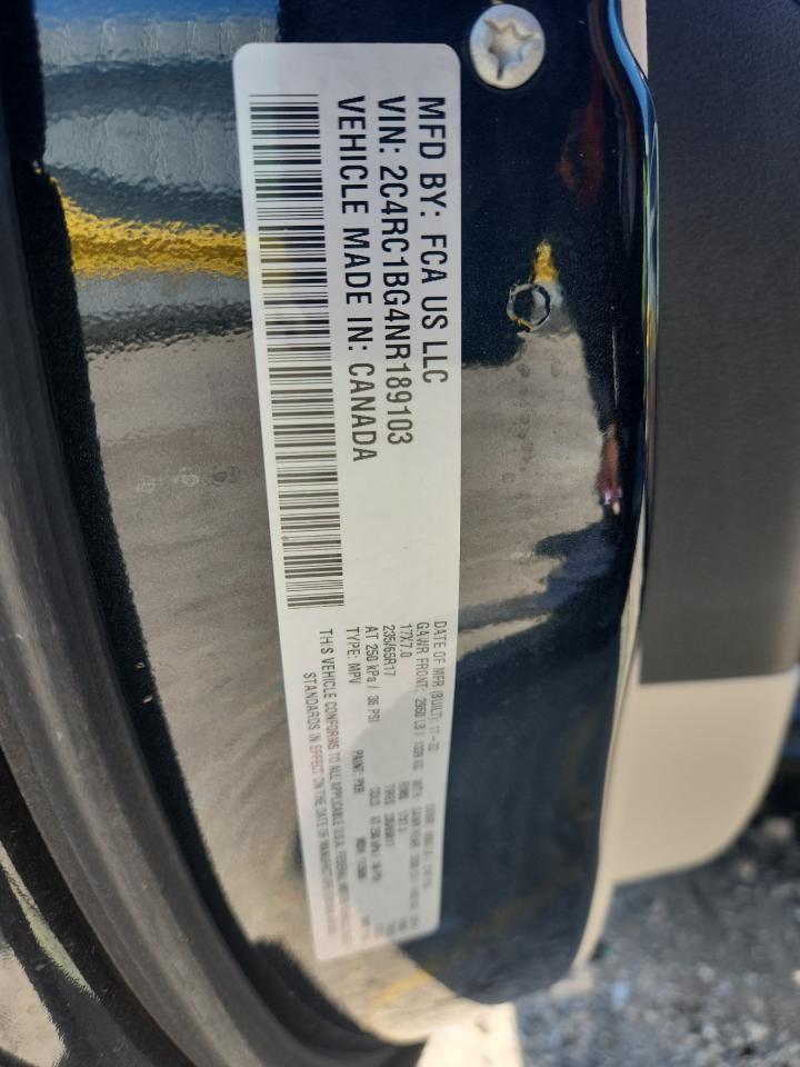 2022 Chrysler Pacifica Touring L VIN: 2C4RC1BG4NR189103 Lot: 64044545