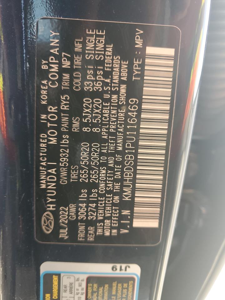 2023 Genesis Gv80 Base VIN: KMUHBDSB1PU116469 Lot: 63226625