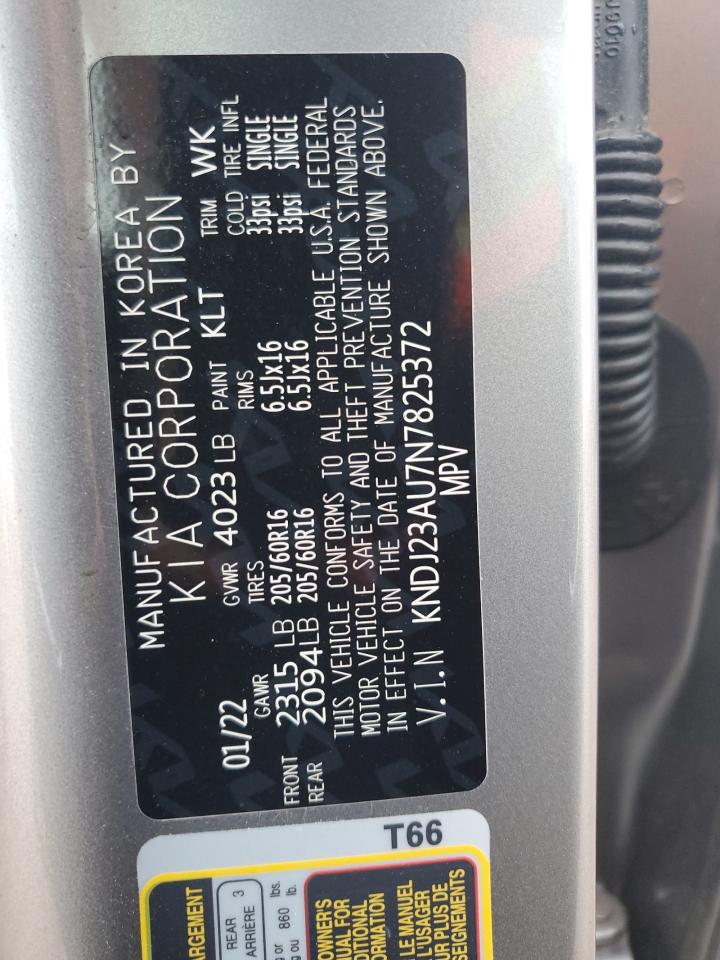 2022 Kia Soul Lx VIN: KNDJ23AU7N7825372 Lot: 66629395