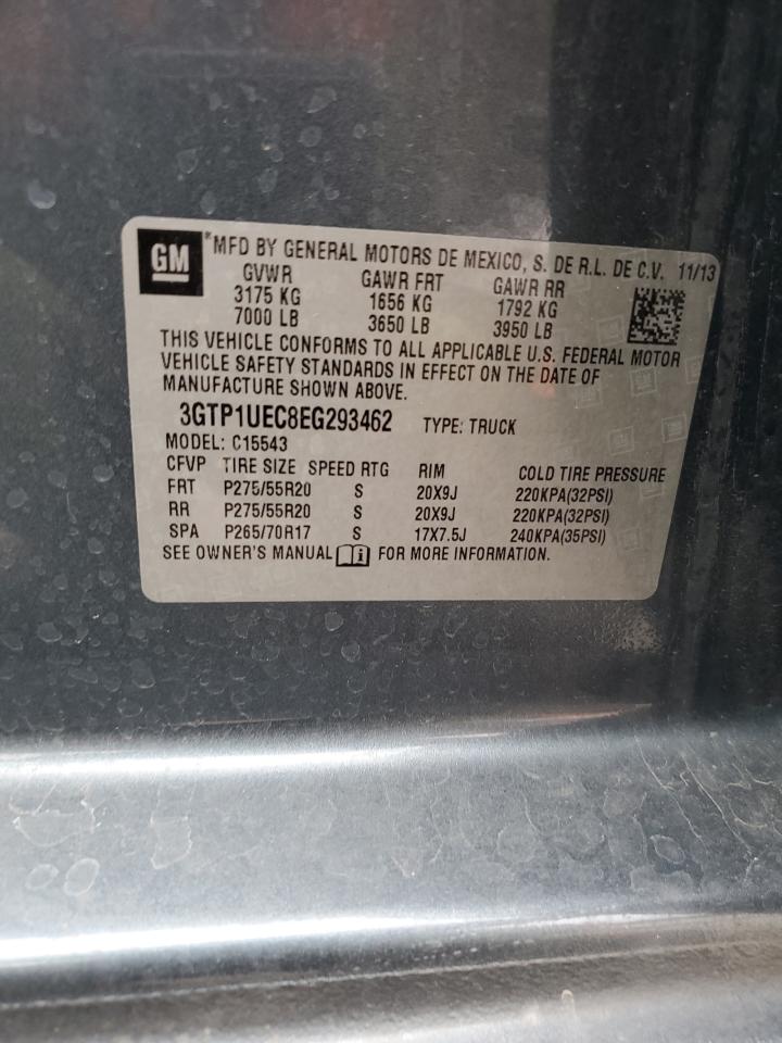 2014 GMC Sierra C1500 Sle VIN: 3GTP1UEC8EG293462 Lot: 62500785