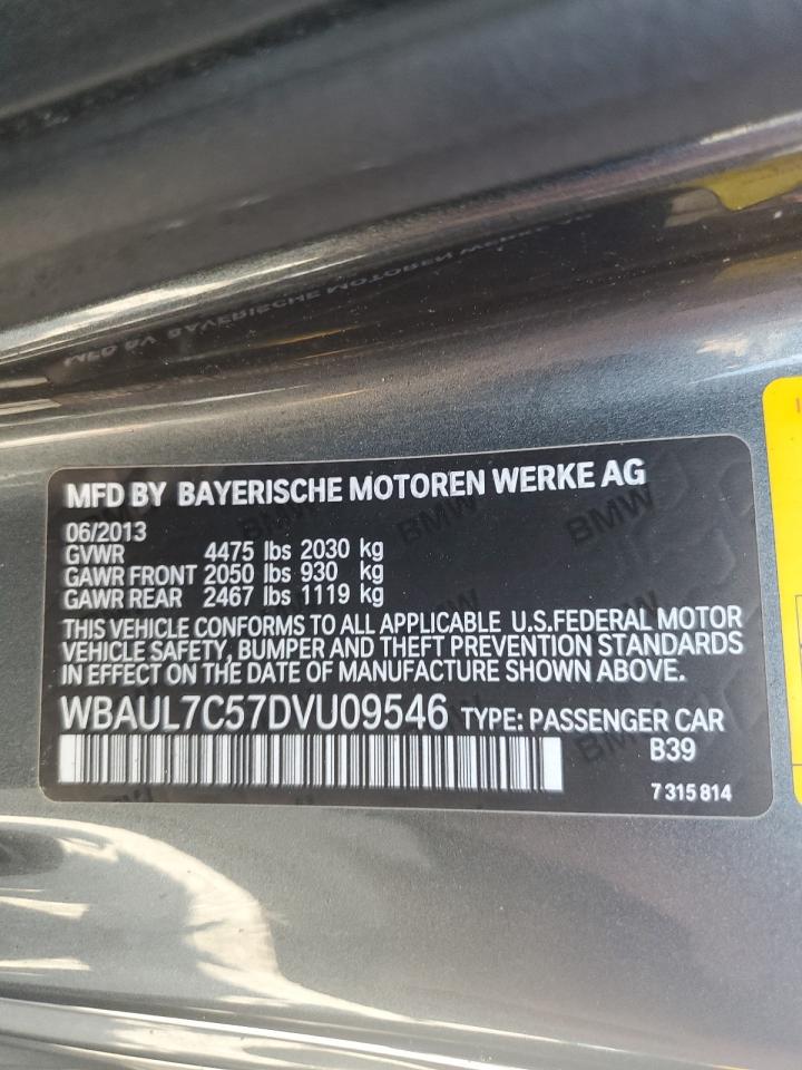 2013 BMW 128 I VIN: WBAUL7C57DVU09546 Lot: 64672885