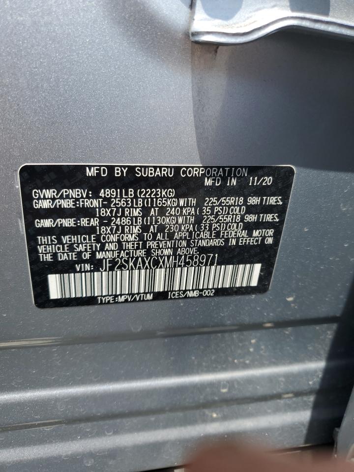 2021 Subaru Forester Touring VIN: JF2SKAXCXMH458971 Lot: 64107045