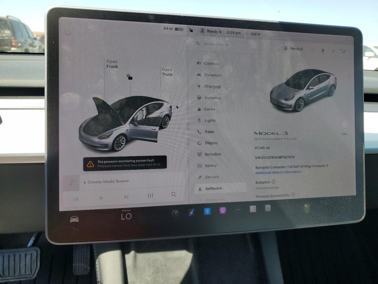 2021 Tesla Model 3 VIN: 5YJ3E1EA0MF927870 Lot: 64847005