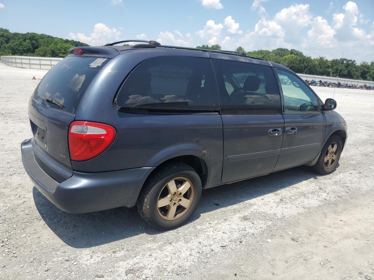 2007 Dodge Grand Caravan Sxt blue null gas 2D4GP44LX7R175395 photo #4
