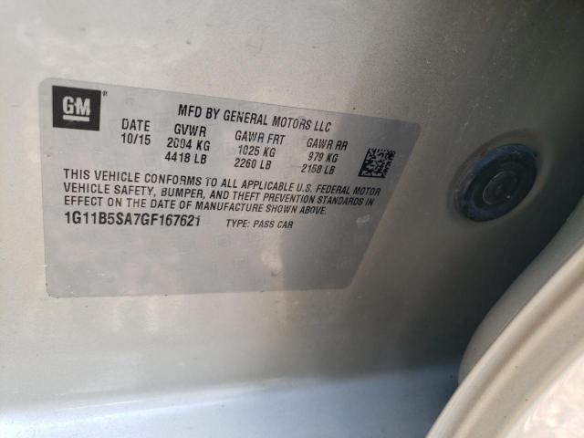 2016 CHEVROLET MALIBU LIMITED LS  
