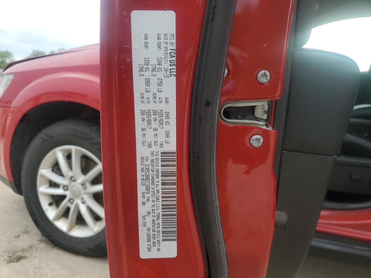 2016 Dodge Journey Sxt VIN: 3C4PDCBB8GT156979 Lot: 64797945