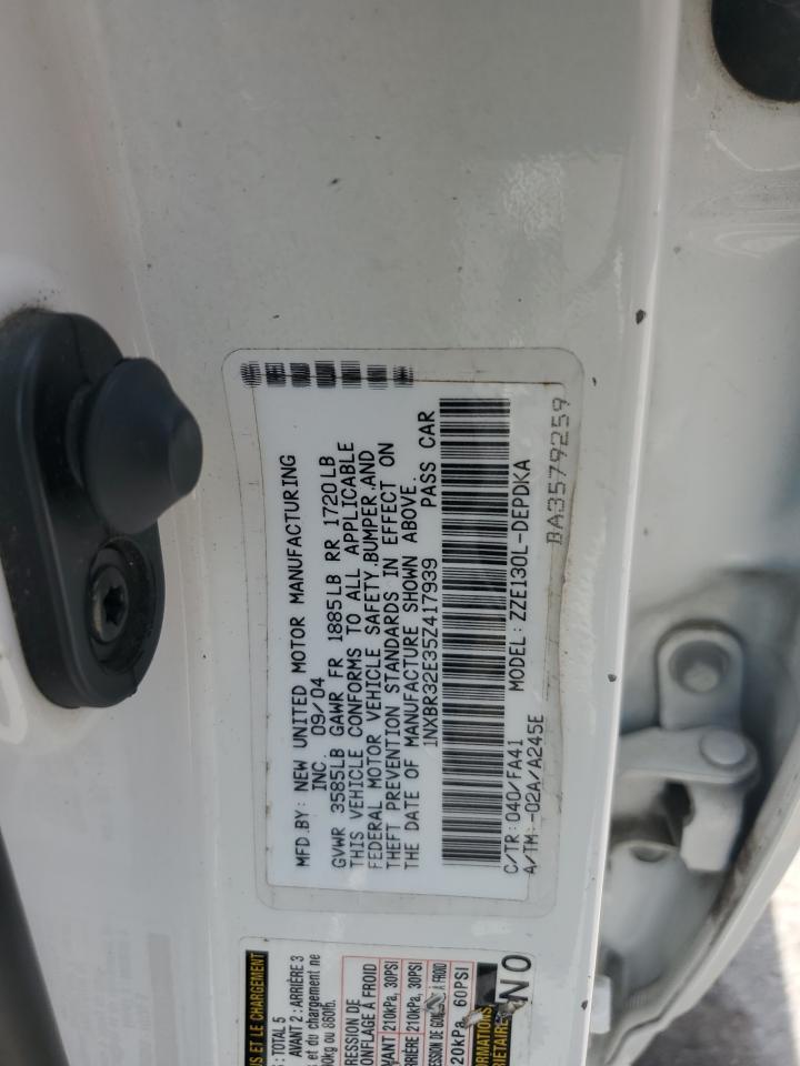 2005 Toyota Corolla Ce VIN: 1NXBR32E35Z417939 Lot: 65341145