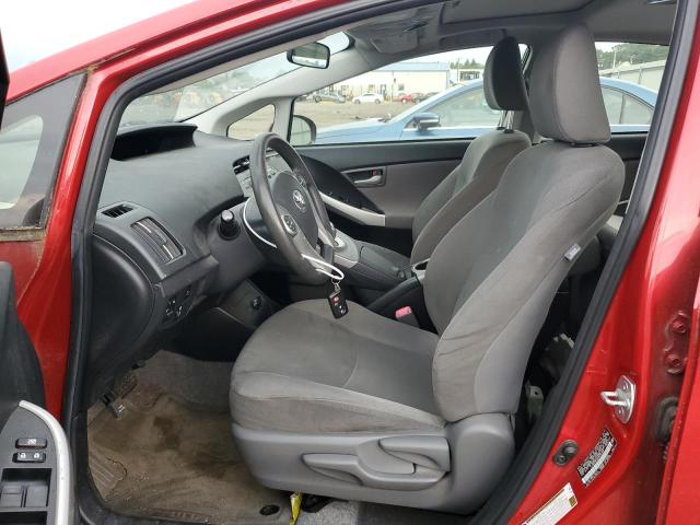  TOYOTA PRIUS 2013 Czerwony
