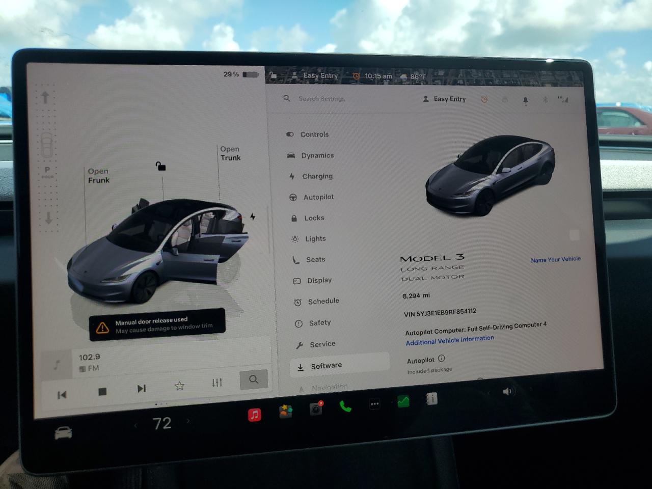 2024 Tesla Model 3 VIN: 5YJ3E1EB9RF854112 Lot: 64236795