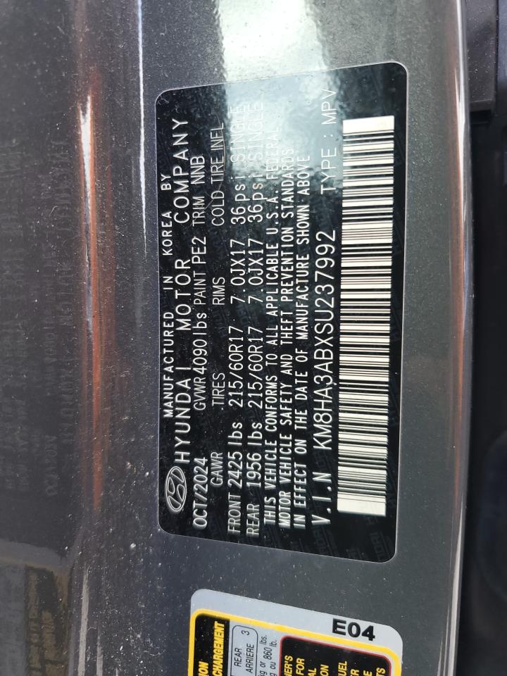 2025 Hyundai Kona Se VIN: KM8HA3ABXSU237992 Lot: 65497385