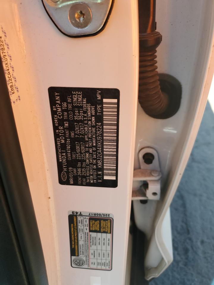 2019 Hyundai Tucson Se VIN: KM8J2CA4XKU978224 Lot: 66333385