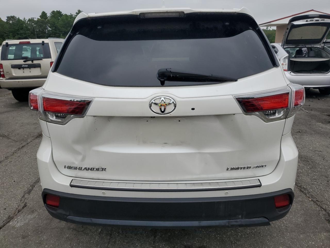 2016 Toyota Highlander Limited VIN: 5TDDKRFHXGS295841 Lot: 60784825