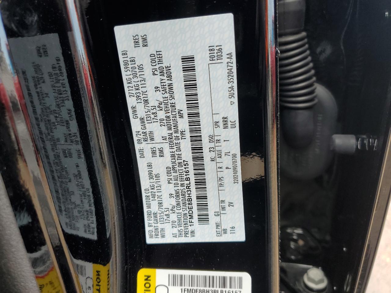 2024 Ford Bronco Outer Banks VIN: 1FMDE8BH3RLB16157 Lot: 63867705