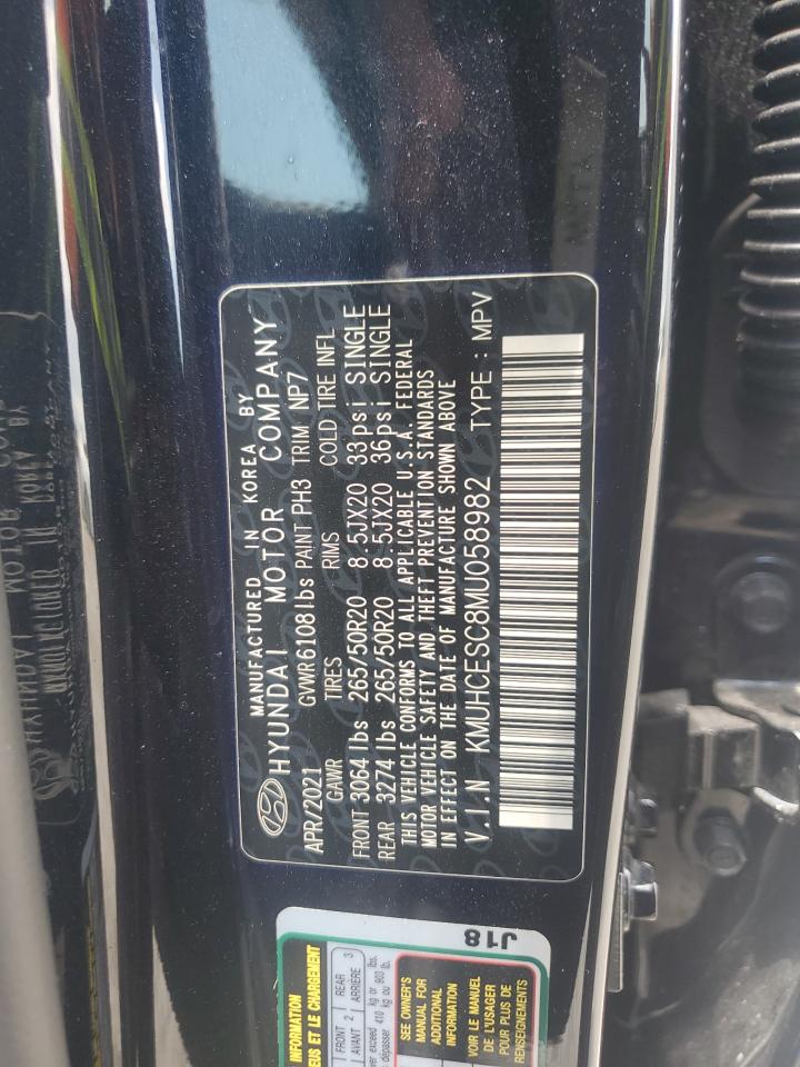 2021 Genesis Gv80 Base VIN: KMUHCESC8MU058982 Lot: 64754095
