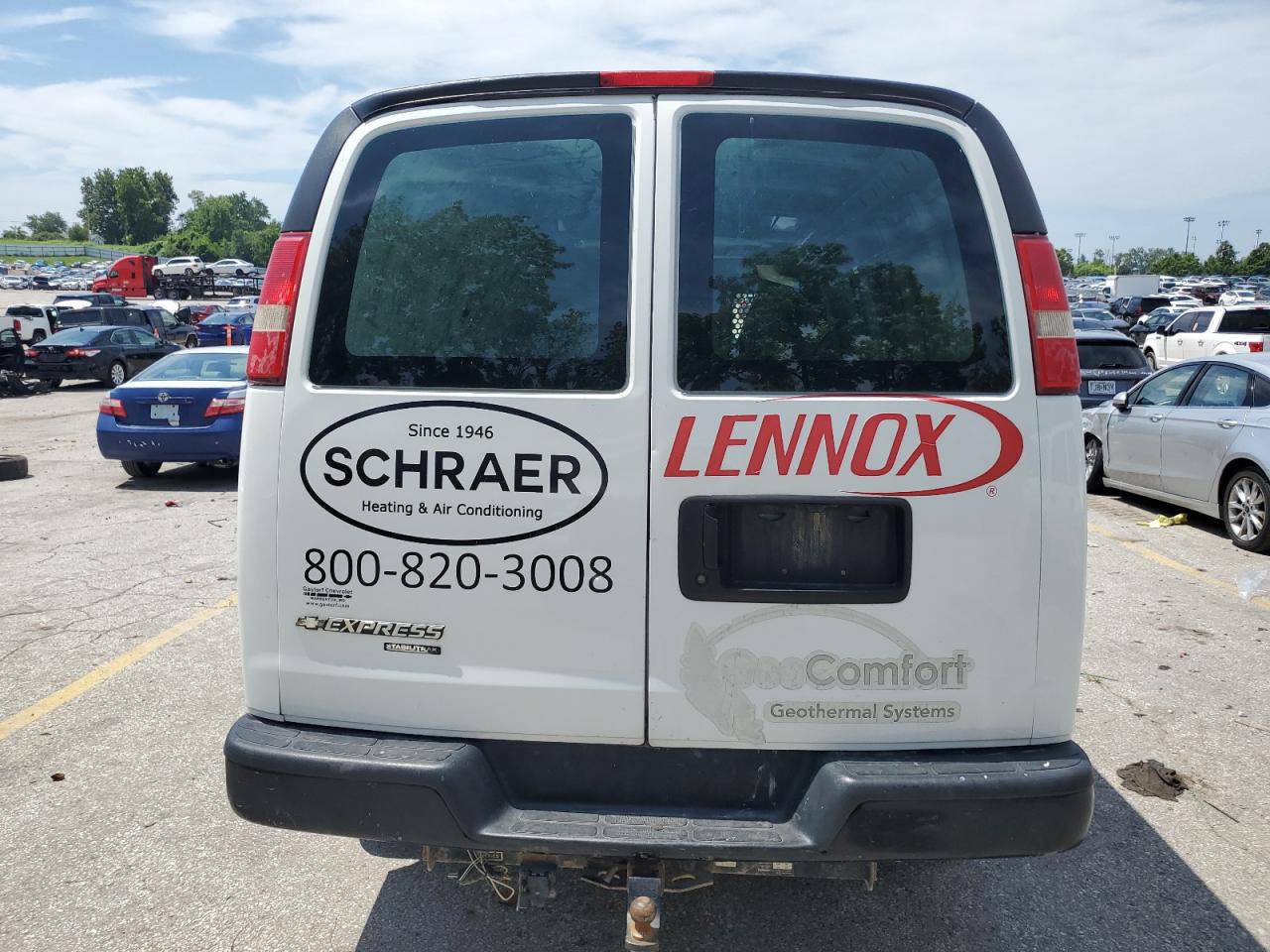 2016 Chevrolet Express G2500 VIN: 1GCWGBFG0G1142956 Lot: 64558375