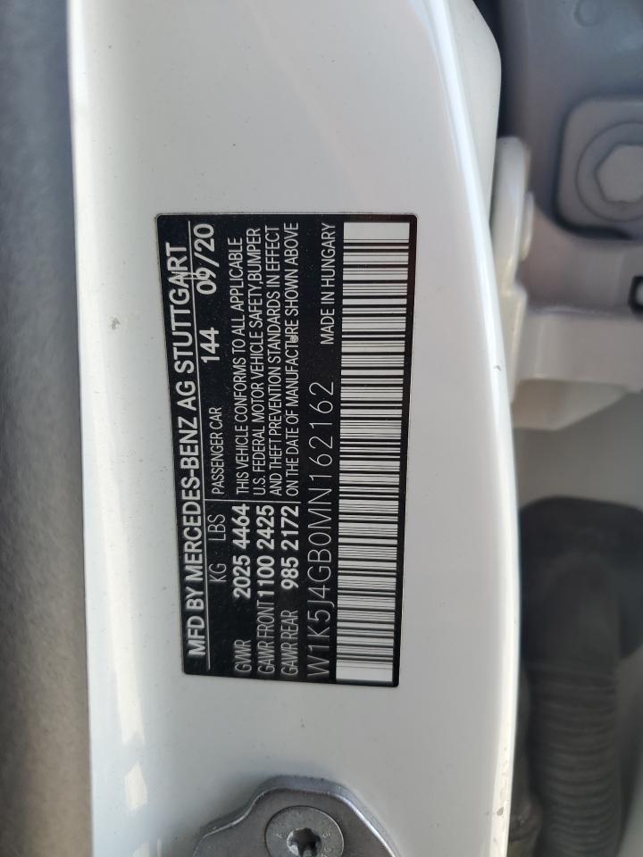2021 Mercedes-Benz Cla 250 VIN: W1K5J4GB0MN162162 Lot: 65848095
