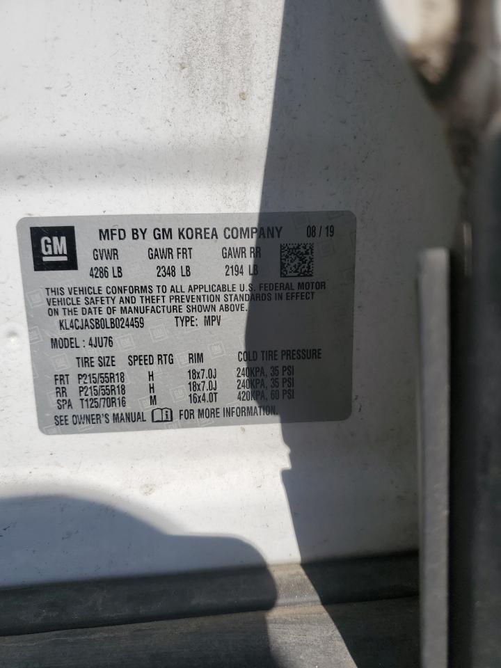 2020 Buick Encore Preferred VIN: KL4CJASB0LB024459 Lot: 64849915