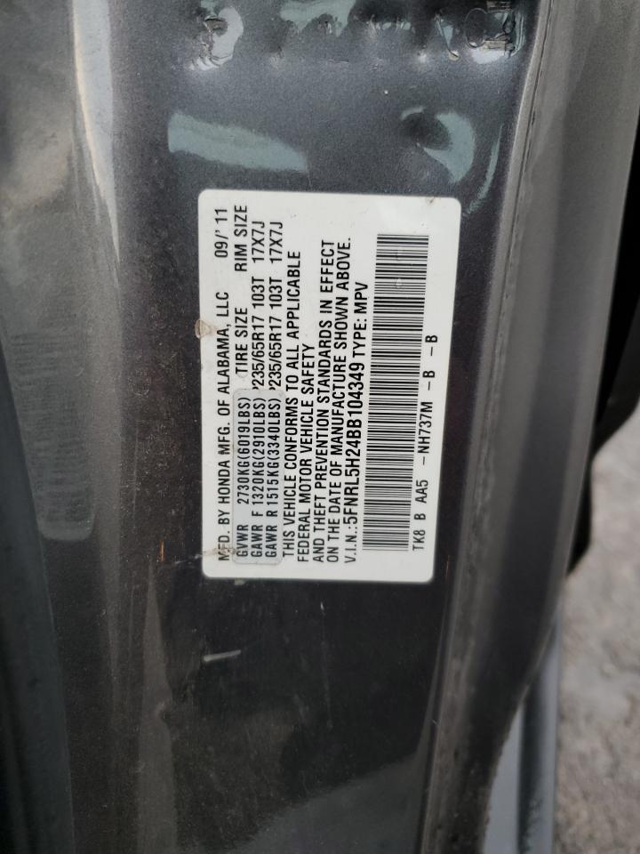 2011 Honda Odyssey Lx VIN: 5FNRL5H24BB104349 Lot: 64812545