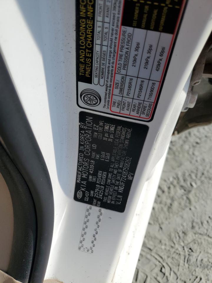kndjf724187518262 KNDJF724187518262 2008 Kia Sportage Lx
